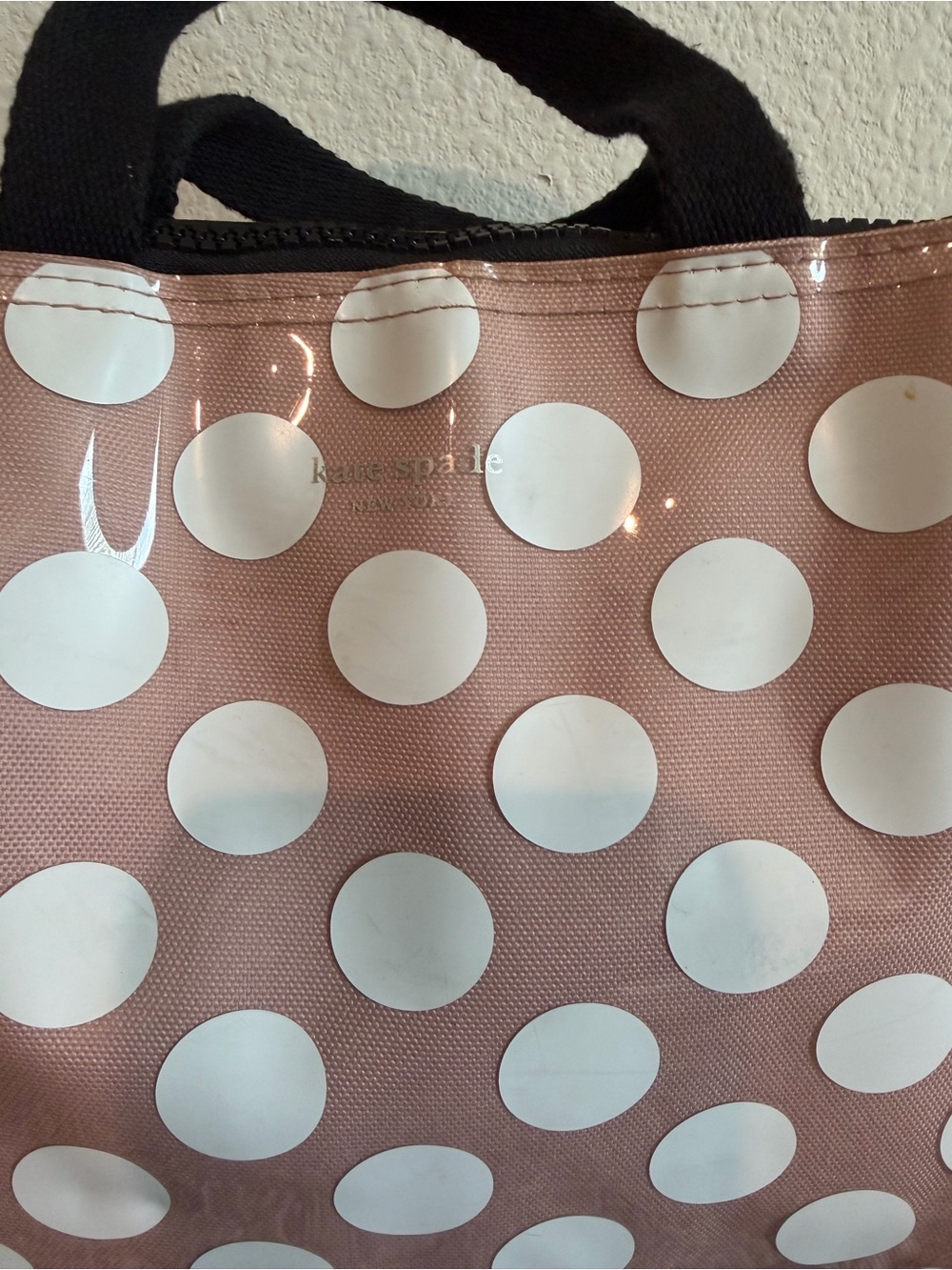 kate spade Pink Polka Dot Cosmetic Tote - Picture 2 of 4